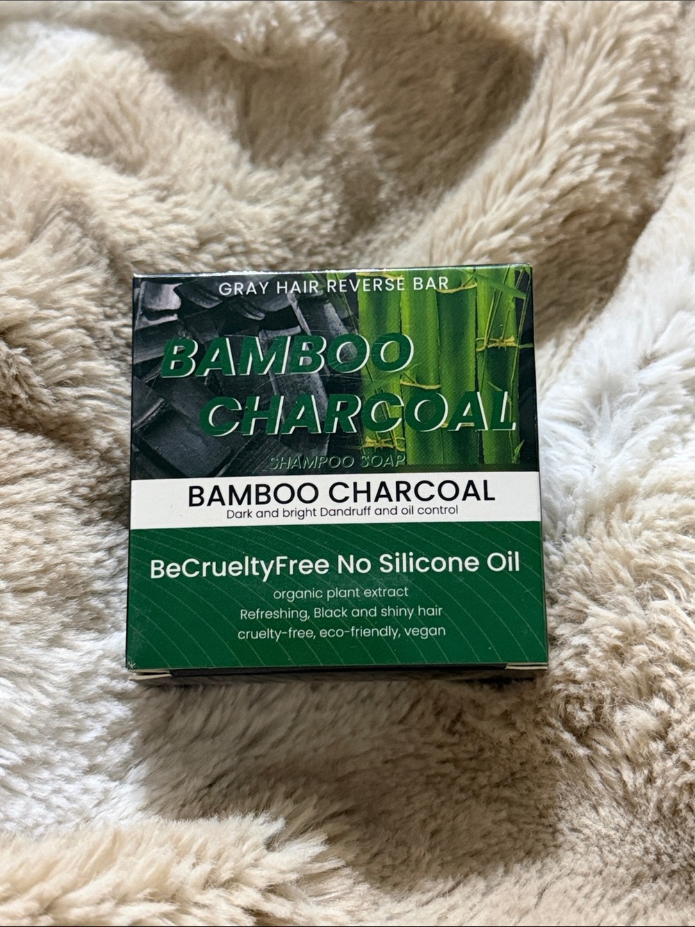 Bamboo Charcoal Shampoo Soap - Green